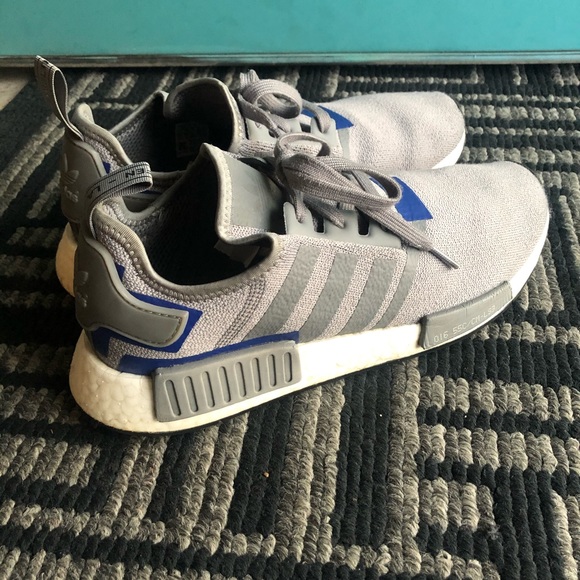grey and blue nmd